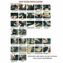 11PCS Luxury Universal PU Leather Car Seat Covers 5 Seats Front+Rear Pillows Set