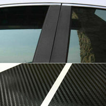 For Honda Civic 10th 16-20 3D Carbon Fiber Pillar Posts Window Cover Door Trim