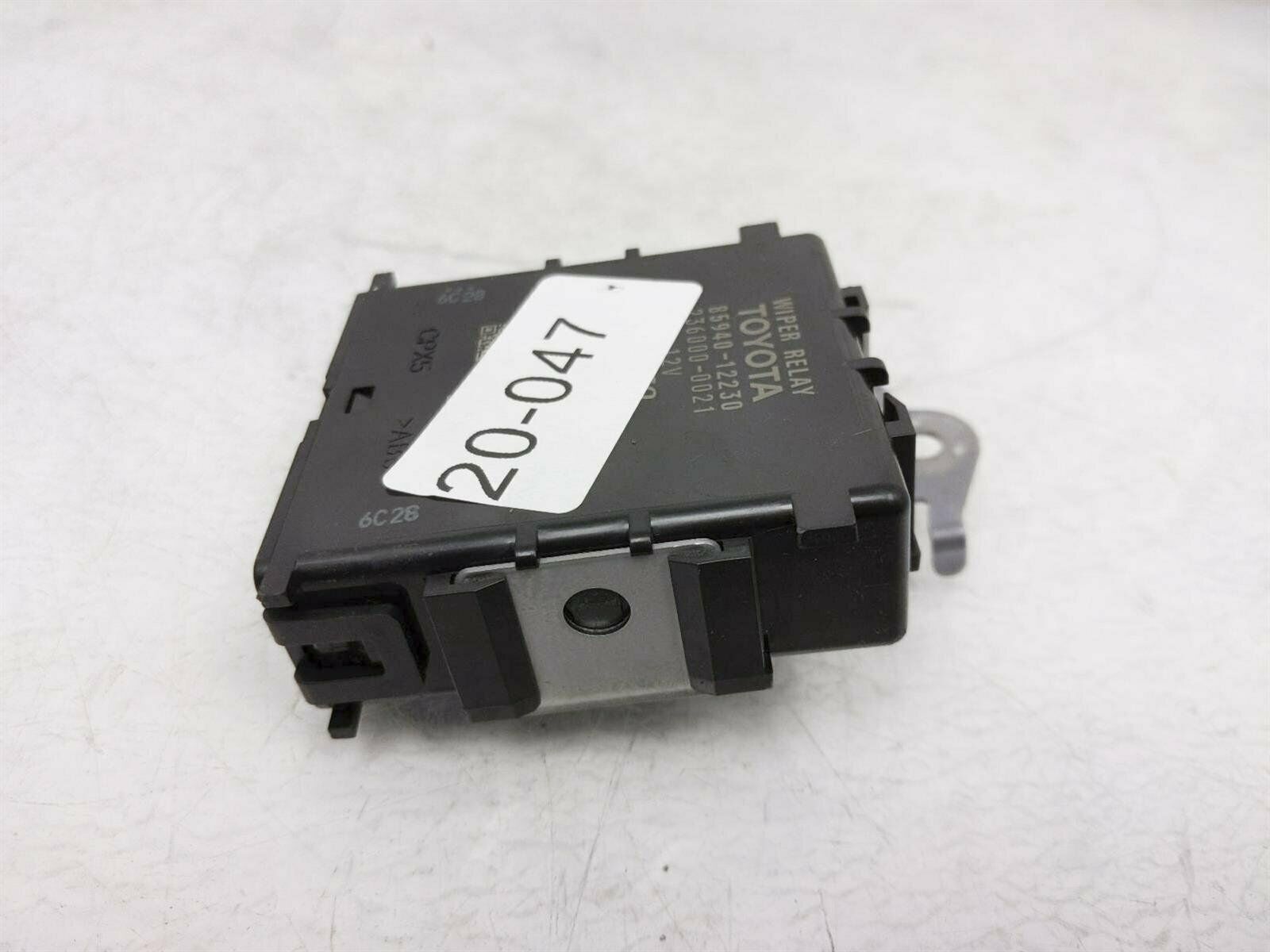 2020 Toyota Corolla 1.8 Le At Windshield Wiper Relay Control Unit 85940-12230