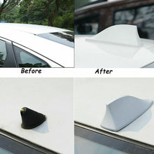 Universal White Shark Fin Roof Antenna For Car Radio FM/AM Signal Aerial Decor