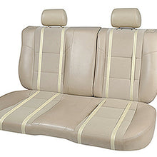 PU Leather Car Seat Covers Rear for Nissan 2095 Black/Gray