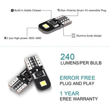 10*T10 194 168 W5W 2835-SMD LED Car Side Wedge HID Light White Canbus Error Lamp