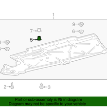 Genuine Toyota Under Cover Retainer 90467-A0030-C1