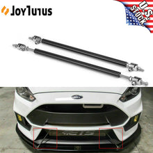 2x BLACK Adjustable Bumper Lip Air Dam Splitter Support Rods Strut Tie Bar 200mm