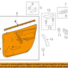 TOYOTA OEM 17-18 Corolla Front Door-Door Trim Panel Right 6761002R43C7