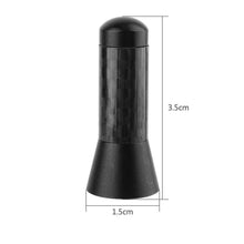 1.4" 3.5cm Carbon Fiber Screw Aluminum Car Short Stubby Mast Antenna Accessories
