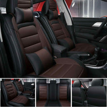 PU Leather Car Seat Covers 5-Sit Cushion Protector Universal Interior Accessoris