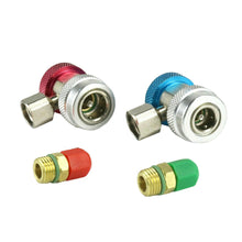 1Set Auto Car H/L-R-134A Quick Coupler Connect Adapters Type AC Manifold Gauge