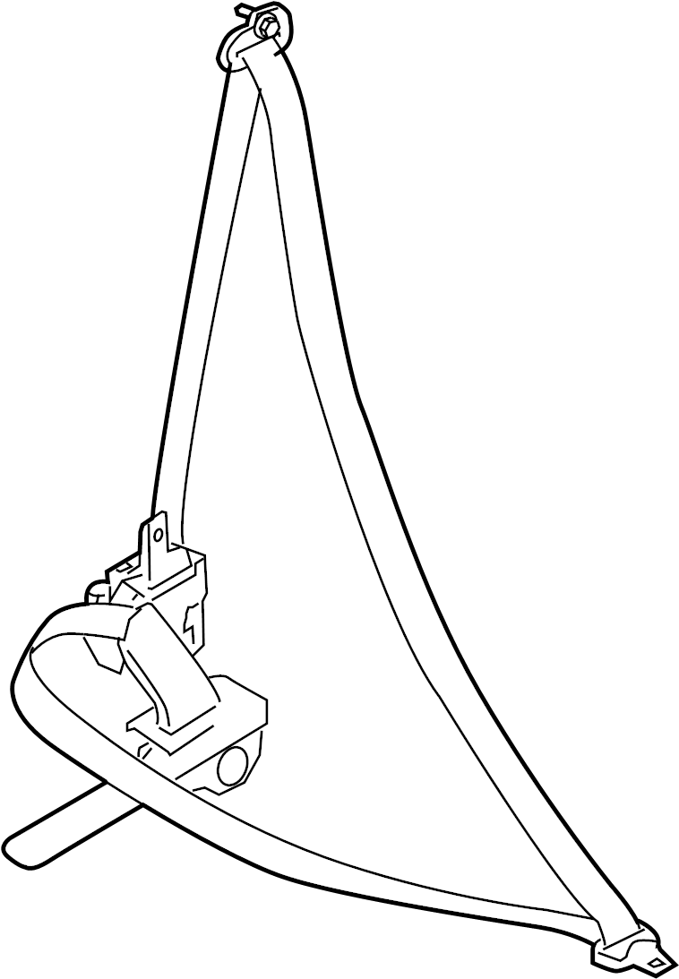 Nissan 86885-4BA8B Seat Belt Lap And Shoulder