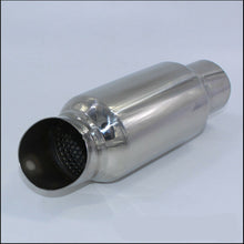Chrome Stainless Steel Car Exhaust Sound Tuning Muffler Pipe 2'' to 2'' USA Ship