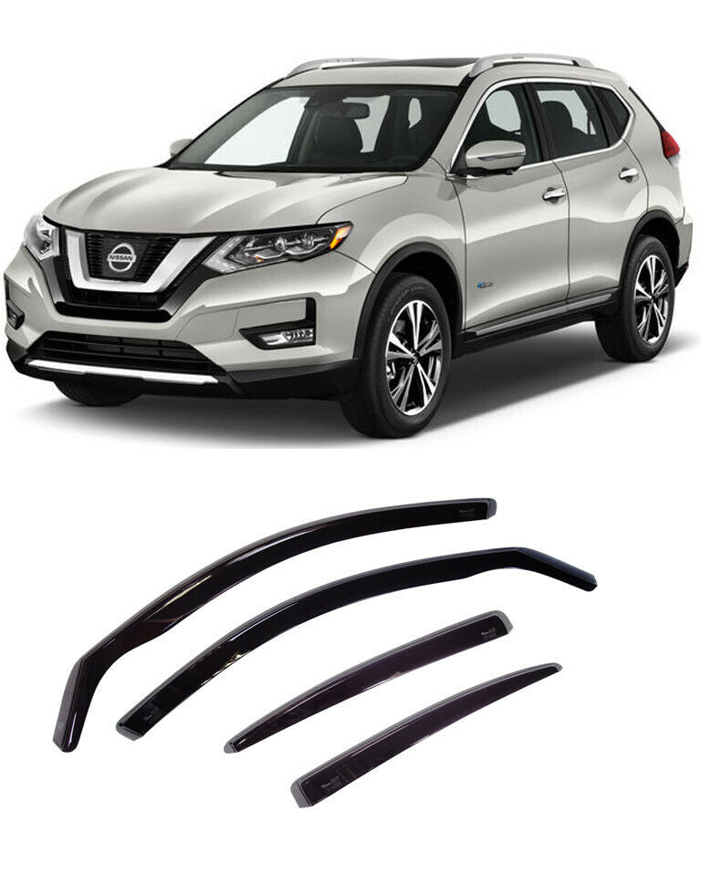 FOR NISSAN ROGUE 2014-23 WINDOW VISORS SUN RAIN GUARD WIND DEFLECTORS WINDOW