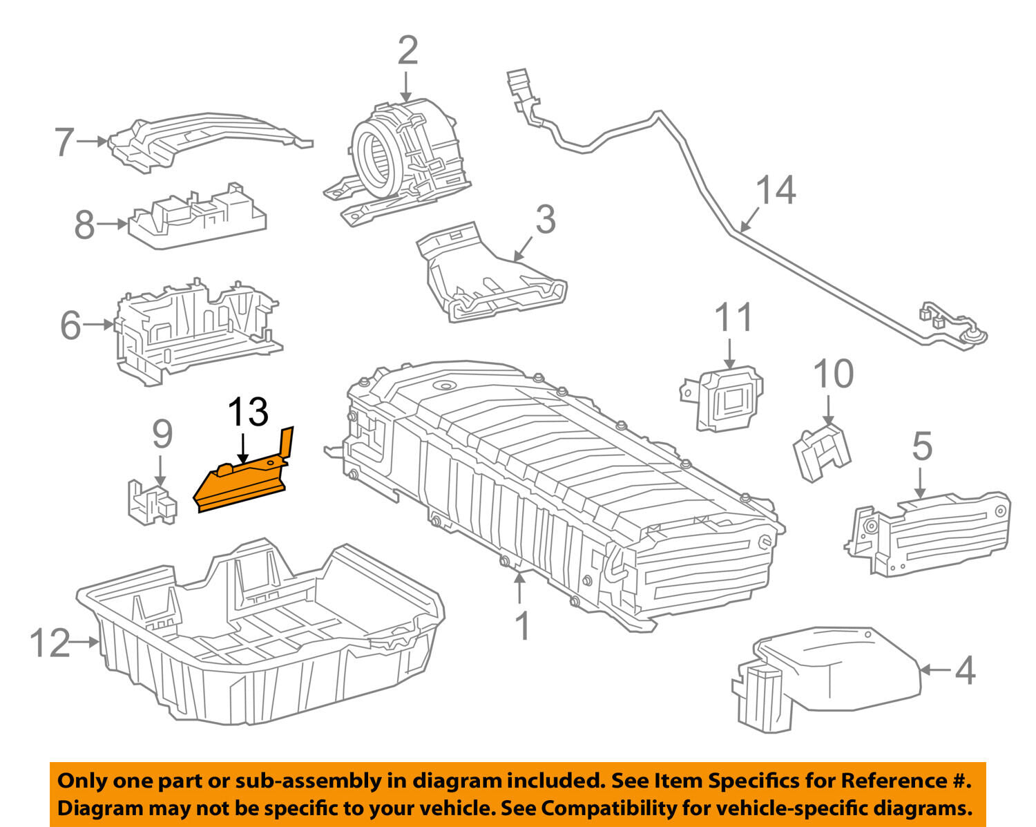 74482-47010 Toyota Clamp, battery, no.2 7448247010
