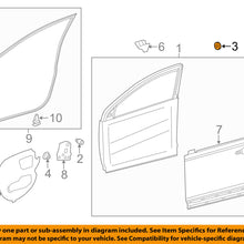 TOYOTA OEM Front Door-Door Shell Hole Plug 9095001620