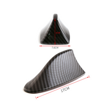 1pcs Shark Fin Decoration Antenna Carbon Fiber Look ABS Universal For Car Roof