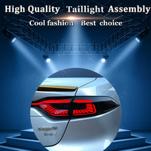 For Toyota US Corolla Taillights Assembly 2020-2021 Dark LED Rear Lamps