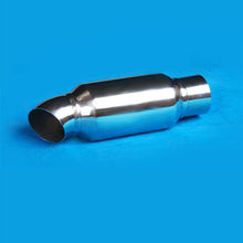 Chrome Stainless Steel Car Exhaust Sound Tuning Muffler Pipe 2'' to 2'' USA Ship