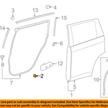 TOYOTA OEM Front Door-Door Shell Cushion 9054109124
