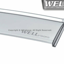 WELLvisors For Honda Civic 16-20 Insight 19-20 Sedan Side Window Visors Chrome