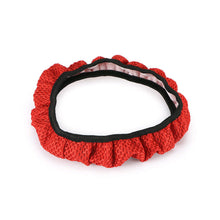 Summer Elastic Car Steering Wheel Cover Anti-slip Protector 38cm Black/Red/Gray