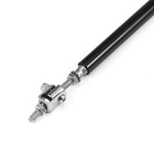 2x BLACK Adjustable Bumper Lip Air Dam Splitter Support Rods Strut Tie Bar 200mm