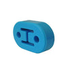 Universal 4Pcs Blue Polyurethane Rubber 2 Hole 73*12mm Exhaust Muffler Hanger