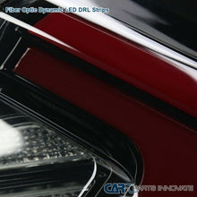 For 16-20 Honda Civic Smoke Glossy Black Tail Lights+LED DRL Sequential Signal