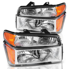 2x Headlights Assembly + Bumper Lights for 2004-2012 GMC Canyon/Chevy Colorado