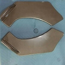 2x Black Front Bumper Splitter Lip Chin Body Protector Diffuser Universal Car