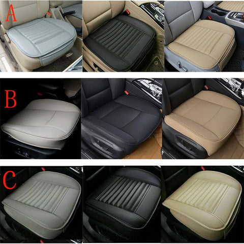 Car Front Seat Cover Half/Full Surround Universal Cushion Pad Mat PU Leather USA