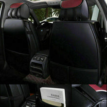 US Universal 5-Seats 5D Car Seat Cover PU Leather Front Rear Set +Cushion Pillow