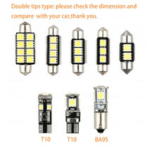 23pc Car Interior Lights LED Map Dome Reading Trunk Bulb License Plate Door Kit