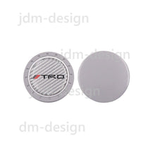 2PCS Silicone Carbon Fiber Car Cup Holder Pad Mat Coaster For TRD Non-Slip