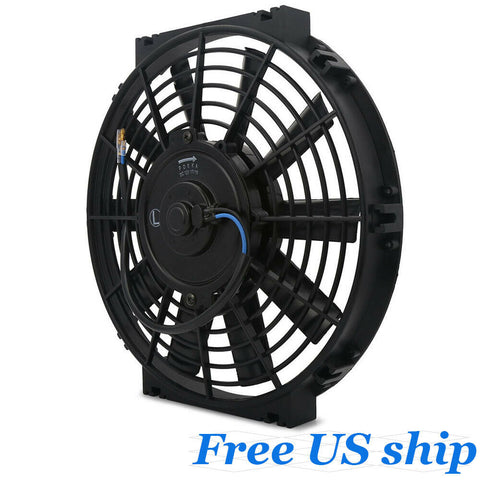 Universal 10 inch Slim Fan Push Pull Electric Radiator Cooling Engine Kit Truck