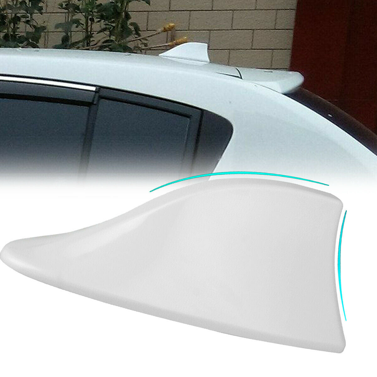 Shark Fin Roof Antenna Aerial FM/AM Radio Signal Decoration Car Trim Universal