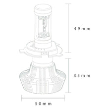 For Toyota Prius V 12-16 PIAA Platinum LED Conversion Kit H11, White Color Bulbs