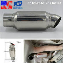 2"-2" Car Exhaust Pipe Muffler Tip Resonator Anti Break Sound Silencer -US Stock
