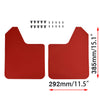 Racing Red Universal Mudguards Mud Flaps Splash Guards Mudflaps Fender Dirty