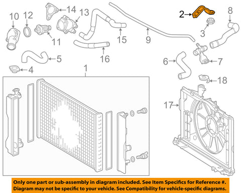 TOYOTA OEM 14-18 Corolla 1.8L-L4-Radiator Assembly Upper Support 165330T050