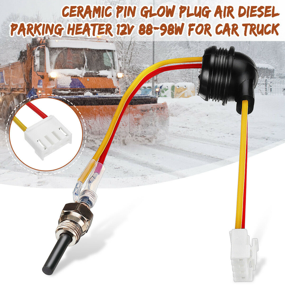12V 88W-98W Ceramic Pin Glow Plug For Air Diesel Parking Heater For Car HOT