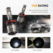 AUXBEAM H11 LED CANBUS Headlight Kit Low Beam Bulb Super Bright 70W 8000LM 6500K
