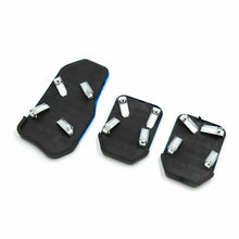 1 Set/3Pcs Universal Car Clutch Brake Foot Pedals Cover Treadle Non-Slip Silver