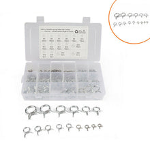 180Pcs Φ5-Φ24 Double Wire Fuel Line Hose Tube Spring Clamps Kit For Auto Car