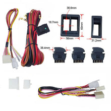 1 SET Car Power Window Switch With 12V Wiring Harness Kit Universal