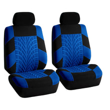 Car Seat Covers For Sedan SUV Truck Set Zipper Split Bench Blue Black