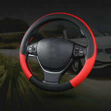 PU Leather Car Steering Wheel Cover Anti-slip Protector Fit For 38cm Accessories