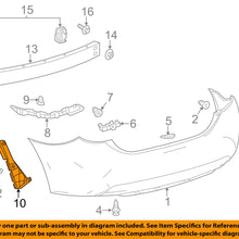 TOYOTA OEM 14-18 Corolla Rear Bumper-Side Seal Left 5259202261