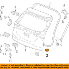 HONDA OEM-Lift Gate Stopper 74827SWAA10
