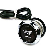 Car Round Ignition Switch Push Botton Engine Start 12V Wired Controller Kit Blue