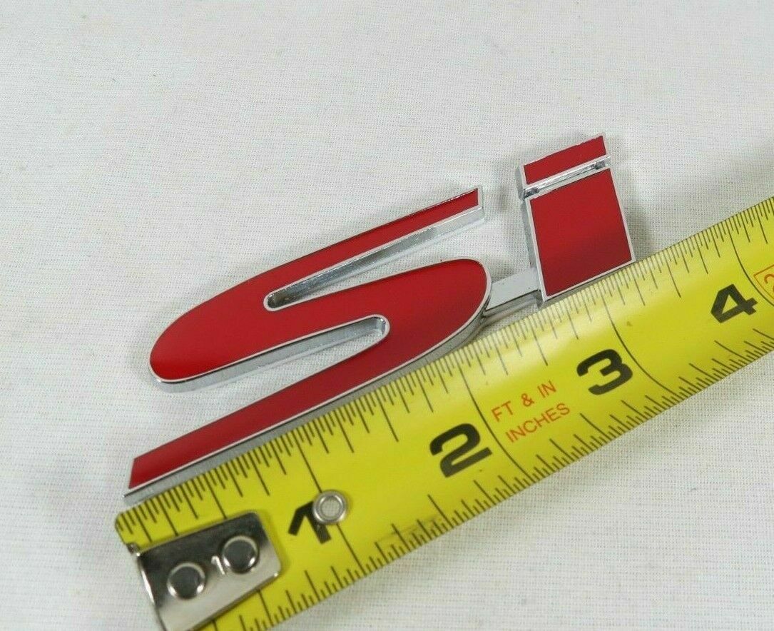 HONDA CIVIC Si EMBLEM 02-15 REAR TRUNK RED/CHROME BADGE back sign symbol logo