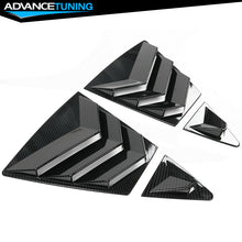 Fits 20-21 Toyota Corolla Side Window Louver Scoop 4PC Carbon Fiber Print